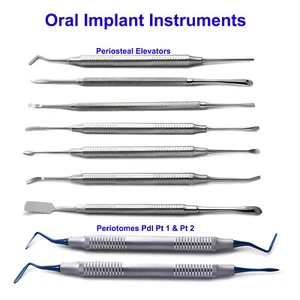 Dental Periosteal Elevators Oral Implant Surgical Extraction PT-1 PT-2 Serrated  - Picture 1 of 10