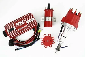 MSD Ignition 6AL Box w/ TSP Pro Billet Distributor Ford 351W 5.8L - Picture 1 of 1
