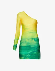 FARAI LONDON LANI CITRUS BODY CON MINI PARTY DRESS MEDIUM UK 8-10 EU 36-38 BNWT - Picture 1 of 12