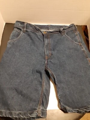 KEY 男式木匠牛仔短裤 34 码工作休闲口袋 — 第 1/4 张图片