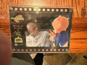 VTG 1996 Upper Deck Space Jam Michael Porky Pig Filmstrip Celcard - Picture 1 of 1