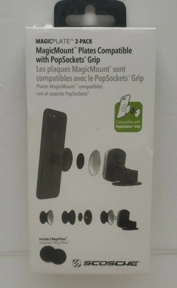 SCOSCHE MagicPlate Metal Plates for Any MagicMount/MagicMount Pro Mount - Black - Image 1 of 1