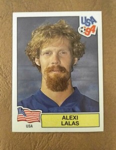 PANINI WORLD CUP USA 94 - ALEXI LALAS #21 - NEWSSTAND - 