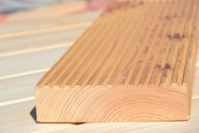 Terrassendielen sibirische Lärche Holzterrasse 14,5x2,9x300 geschliffen glatt