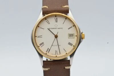 Eterna KonTiki 60 Automatic Men's Watch 36MM Steel Vintage Nice Condition 5 - image 1 of 4