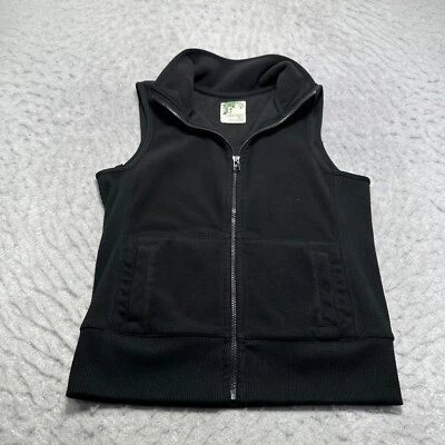 Chaleco polar Old Navy negro cuello alto cremallera completa para mujer pequeño S Foto 1 de 4