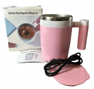 Agitador magnético de acero inoxidable taza recargable café té chocolate caliente NUEVO - Imagen 1 de 7
