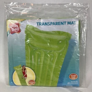 ⚡️Play Day Transparent Mat Green Inflatable Swimming Pool Raft Float - Picture 1 of 4