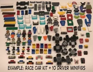 LEGO Birthday Activity: Pezzi per 10 Auto da Corsa + 10 Minifigure Autista: bomboniera festa - Foto 1 di 6