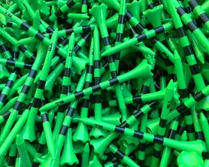 Golf Tees Truestrike 3 1/4 Green with Black Stripes Premium 3.25 Golf Tees - Picture 1 of 5