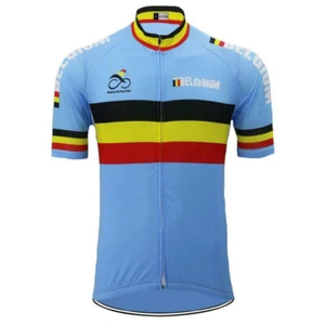 CYCLING Jersey Belgium Cycling Short Sleeve Jersey Cycling Shirt Bicycle Jerseys - Picture 1 of 6
