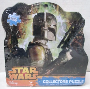 New Star Wars BOBA FETT New Disney Collector’s Tin Puzzle 12.5"X15" - Picture 1 of 2