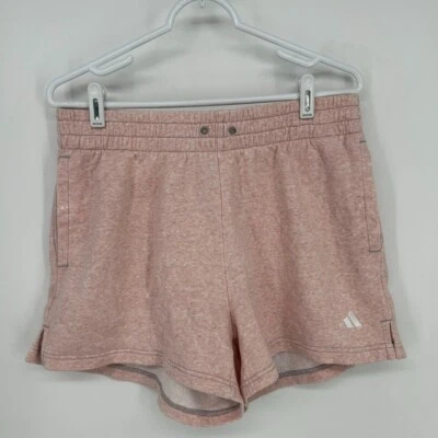 Pantalones Cortos Adidas Para Mujer Grandes Rosa Essentials Logo Polar Cintura Elástica Foto 1 de 4