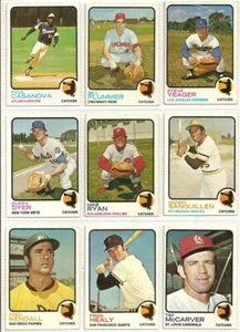 Vintage Lot of 9 Topps Baseball Cards National League Catchers - 1973 - Picture 1 of 2