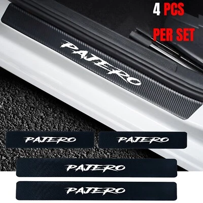 For Mitsubishi Pajero Car Door Plate Sill Scuff Anti Scratch Sticker Protector - image 1 of 4