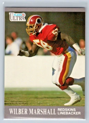 1991 Fleer Ultra Football - Wilber Marshall - Washington Redskins - Base - #273 - Image 1 of 2