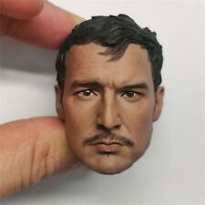 1/6 The Mandalorian Pedro Pascal Head Carved Fit 12'' Hot Toys Action Figure