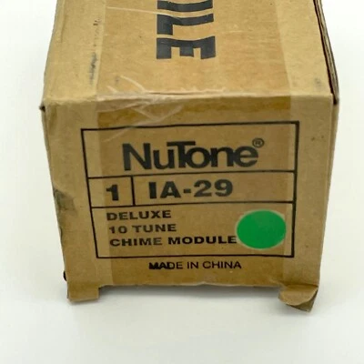 NUEVO módulo de timbre Nutone IA-29 DELUXE 3 puertas (delantero/trasero/lado) reproduce 10 melodías Foto 1 de 2