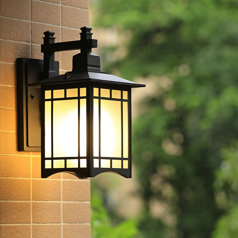 Outdoor Wall Light Garden Glass Wall Lamp Home Wall Lighting Balcony Wall Sconce - Image 1 of 4