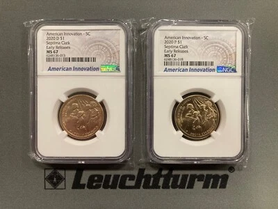 2020D & P American Innovations South Carolina Set - NGC MS 67 ER - Image 1 of 4
