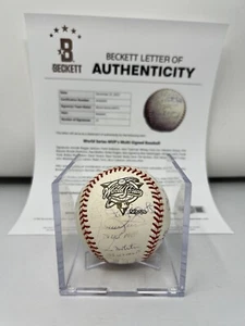 World Series MVP’s Signed Baseball Beckett COA 25 Autos Jackson Rivera Robinson - Picture 1 of 12