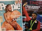 The Summer Olympics Time Magazine & Simone Biles People Magazine Lot Of 2