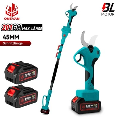 Cesoia per rami a batteria 45 mm cesoia da giardino telescopica tagliabordi per batteria Makita18V - Immagine 1 di 4