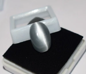 15.35Cts Chrysoberyl cat's Eye Ceylon Excellent cabochon cut Cat"s Eye Gemstone - Picture 1 of 10