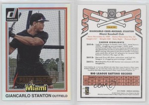 2015 Donruss Inaugural 1981 Edition Press Proof Bronze /299 Giancarlo Stanton