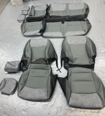 2021 - 2025 Ford F150 XLT crew truck OEM F/R seat cover set Med Dk Slate Irvin Foto 1 de 3