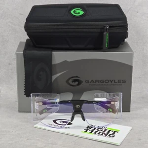 Gargoyles Sunglasses Authentic Arnold Terminator 85s Clear Lens Black Frame - Picture 1 of 22