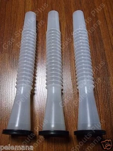 3 New Gas Can Spouts Nozzle Gott Rubbermaid Blitz Igloo AmeriCan Midwest Scepter - Picture 1 of 7