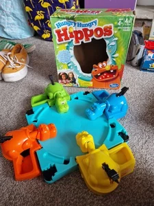 Hasbro Hungry Hippos Hippo Toy Toys Multi-colour Game With Box - Picture 1 of 3