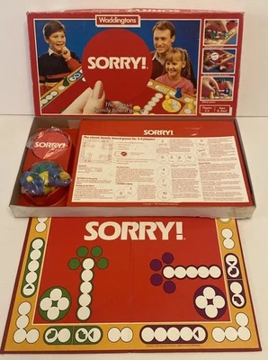 Vintage 1985 Sorry! Board Game - Waddingtons - Christmas Family Fun - Image 1 of 4