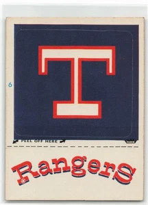1979 Fleer Hochglanz Sitckers Texas Rangers Monogramm #NNO F5 Puzzle - Bild 1 von 2