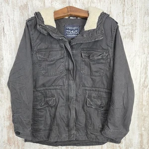 Chaqueta con Capucha Sherpa American Eagle Outfitters Para Mujer L Exterior Utilidad Militar - Imagen 1 de 18