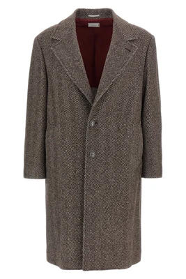 BRUNELLO CUCINELLI $11200 Brown Cashmere/Silk Coat New & Authentic - Image 1 of 2