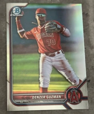 DENZER GUZMAN 2022 BOWMAN DRAFT CHROME RC, ANGELS - Image 1 of 3