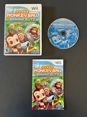 Super Monkey Ball Banana Blitz for Nintendo Wii CIB W/ MANUAL - TESTED FAST SHIP - Image 1 of 4