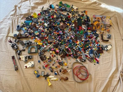 Large Lego Lot Of Minifigs And Accessories Approx 8 Lbs - Image 1 of 4