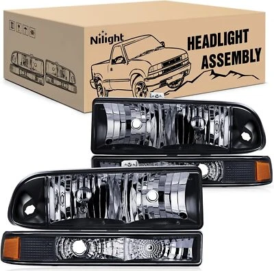 Conjunto de faros Nilight para faros Chevy Blazer 1998-2005 1998-2004 Foto 1 de 4