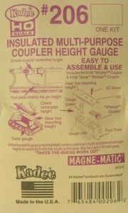 Kadee HO scale # 206 Insulated Multi-Purpose Coupler Height Gauge + Track Gauge - Picture 1 of 3