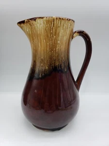 Vintage Roseville pottery Brown dip glaze 10" tall RRP co USA - Picture 1 of 8