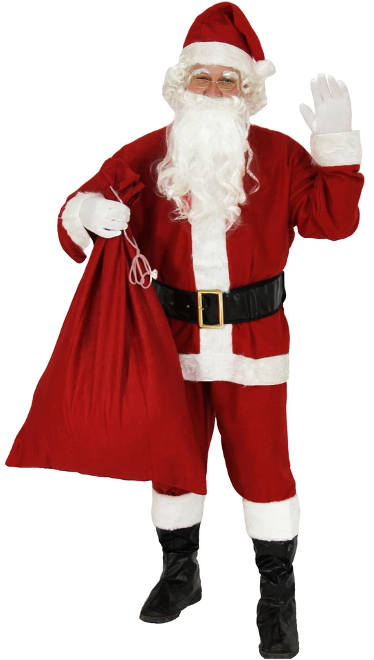 dunkelrotes Weihnachtsmannkostüm Gr S - XXXXL - Bild 1 von 1