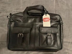 NEU Rawlings Heart of the Hide Collection SCHWARZE LEDER-AKTENTASCHE MLB $ 549 Neu mit Etikett - Bild 1 von 7