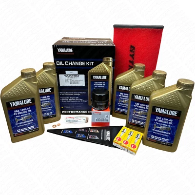 2016-23 Yamaha YXZ1000R Full Syn Oil Change Kit w/ GYTR Air Filter + Spark Plugs - Image 1 of 4