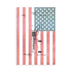 Stampa su Tela su Carta Poster o Quadro Sproul Dan Remington Revolver and Flag - - Imagen 1 de 2