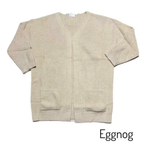 LuLaRoe 3XL ESSENTIAL CARDIGAN ~ SOLID EGGNOG ~ Sizes 24-26; Cream Beige - Picture 1 of 2