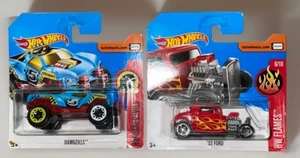 Hot Wheels® 2 Fahrzeuge von 2015 OVP ungeöffnet - Picture 1 of 1