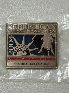 Prendedor de solapa de la delegación de Wyoming 2004 RNC Convención Nacional Republicana - Imagen 1 de 2